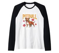 I Kissed A Pitbull And I Liked It Raglan Baseball Tee