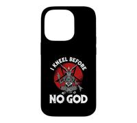 I Kneel Before No God Satanic Pentagram Baphomet Case for iPhone 14 Pro