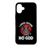 I Kneel Before No God Satanic Pentagram Baphomet Case for iPhone 16 Plus