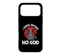 I Kneel Before No God Satanic Pentagram Baphomet Case for iPhone 17 Pro Max