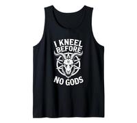 I Kneel Before No Gods - Atheist Anti Religion Satanic Tank Top