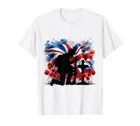 I Kneel for The Cross Poppy Day British Soldier T-Shirt