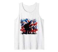 I Kneel for The Cross Poppy Day British Soldier Tank Top