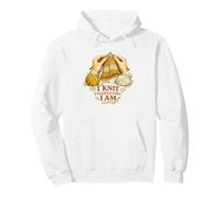 I Knit Therefore I Am Funny Knitting Philosophy Pullover Hoodie