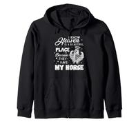 I know heaven is a beautiful place Zip Hoodie