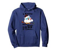 I Know How Many Licks It Takes - Lollipop Joke Owl Graphic Pullover Hoodie
