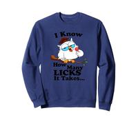 I Know How Many Licks It Takes - Lollipop Joke Owl Graphic Sweatshirt