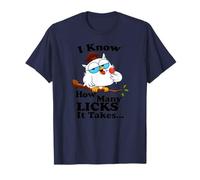 I Know How Many Licks It Takes - Lollipop Joke Owl Graphic T-Shirt