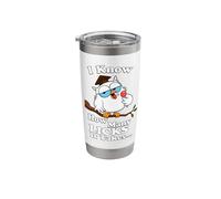I Know How Many Licks It Takes - Lollipop Joke Owl Graphic T Stainless Steel Insulated Tumbler
