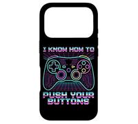 I Know How To Push Your Buttons Gamer Humor Case for iPhone 17 Pro