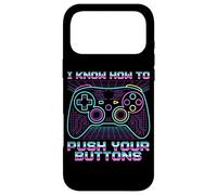 I Know How To Push Your Buttons Gamer Humor Case for iPhone 17 Pro Max