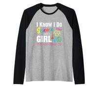 I Know I Do Science Like a Girl Try and Keep Up - Scientist Raglan Baseball Tee