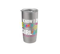 I Know I Do Science Like a Girl Try and Keep Up - Scientist Stainless Steel Insulated Tumbler