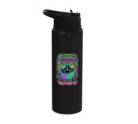 I Know I Play Like A Girl Try to Keep Up Soccer Drip Stainless Steel Insulated Water Bottle