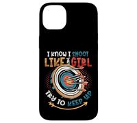 I Know I Shoot Like A Girl Try To Keep Up Girls Archery Case for iPhone 14 Plus