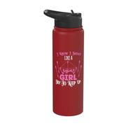 I Know I Shoot Like A Girl Try to Keep Up Shooter Archer Stainless Steel Insulated Water Bottle