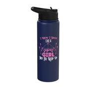 I Know I Shoot Like A Girl Try to Keep Up Shooter Archer Stainless Steel Insulated Water Bottle
