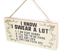 I Know I Swear A Lot - Funny Swear Jar Sign