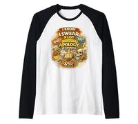 I Know I Swear A Lot Please Accept My Apology in Advance Fun Raglan Baseball Tee