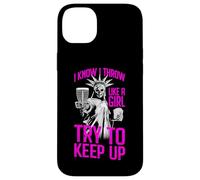 I Know I Throw Like A Girl Try To Keep Up Disc Golf Liberty Case for iPhone 14 Plus