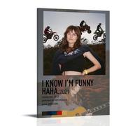 I Know I'm Funny Haha-Faye WebsterWaterproof And Stain Resistant Decorative Paintings Living Room Bedroom, Office Hanging Paintings Free Framing High-definition Posters Creative Home DecorFrame-style1