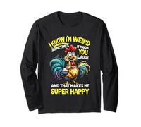 I Know I'm Weird But Sometimes It Make You Laugh Funny Quote Long Sleeve T-Shirt