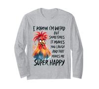 I Know I'm Weird But Sometimes It Make You Laugh Funny Quote Long Sleeve T-Shirt