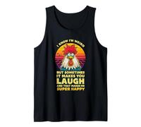 I Know I'm Weird But Sometimes It Make You Laugh Funny Quote Tank Top