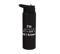 I Know It Math Formula Calculus Algebra Teacher Math Lover Stainless Steel Insulated Water Bottle
