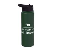 I Know It Math Formula Calculus Algebra Teacher Math Lover Stainless Steel Insulated Water Bottle