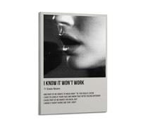 I Know It Wont Work by Gracie Abrams Poster Wall Art Aesthetic Cover Poster Design Painting for Living Room Bed Room 12x18inch(30x45cm) Frame-style