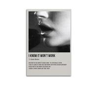 I Know It Wont Work by Gracie Abrams Poster Wall Art Aesthetic Cover Poster Design Painting for Living Room Bed Room 20x30inch(50x75cm) Unframe-style