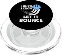 I Know Let It Bounce, Funny Pickleball Novice Player - Blue PopSockets PopGrip for MagSafe