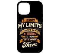 I Know My Limits I Don't Pay Attention Amputated Leg Joke Case for iPhone 12 mini
