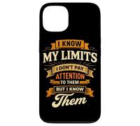 I Know My Limits I Don't Pay Attention Amputated Leg Joke Case for iPhone 13