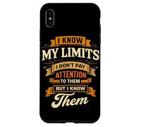 I Know My Limits I Don't Pay Attention Amputated Leg Joke Case for iPhone XS Max