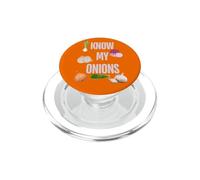 I KNOW MY ONIONS FUNNY PopSockets PopGrip for MagSafe