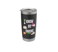 I Know My Onions Funny Stainless Steel Insulated Tumbler