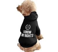 I Know My Rights Warm Dog Hoodie Cute Dog Costume Sweatshirt Cozy Pet Clothes XL