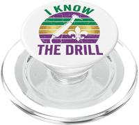 I Know The Drill Funny Mardi Gras Dental Assistant Retro PopSockets PopGrip for MagSafe
