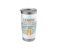 I Know The Last Digit of Pi Funny Math Geek Humor Stainless Steel Insulated Tumbler