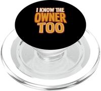 I Know The Owner Too Bartender Retro Bar Pub PopSockets PopGrip for MagSafe