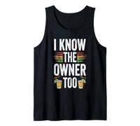 I Know The Owner Too Tequila Shot Drinking Cinco de Mayo Tank Top