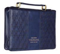 I Know the Plans Blue Faux Leather Fashion