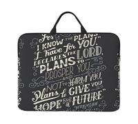 I Know The Plans Have You Declares Lord 14 Inch Printed Laptop Sleeve, 600d Oxford-Cloth Shockproof Laptop Case With Thickened Pearl Cotton,Waterproof Portable Laptop Handbag Cover
