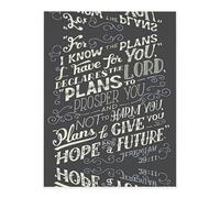 I Know The Plans Have You Declares Lord A4 Crystal Clear Sticker Sheet,Full-Print Waterproof Pet Decals with 3D Effect,Ideal for Laptops,Glass,Metal,DIY Crafts Home Decor