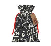 (I Know The Plans Have You Declares Lord) Burlap Gift Bags With Drawstring, S Size Holiday Present Goody Bags For Xmas Party