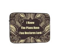 I Know The Plans Have You Declares Lord Laptop Sleeve for Women Men, 17 Inch Waterproof Laptop Bag Lightweight Notebook Computer Cover Bag