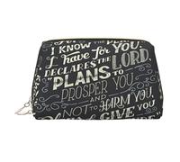 I Know The Plans Have You Declares Lord Leather Makeup Bag Cosmetic Pouch Travel Organizer Toiletry Clutch