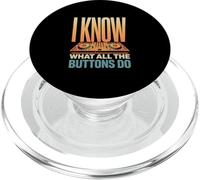 I Know What All The Buttons Do DJ Mixer Funny Music PopSockets PopGrip for MagSafe